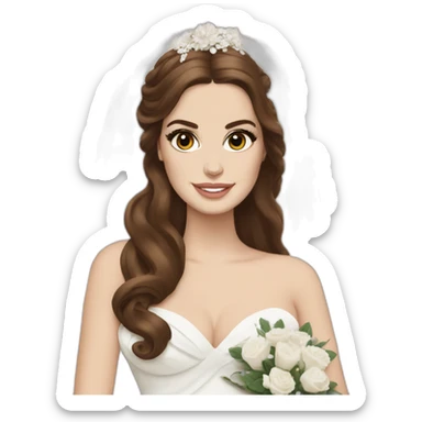 Lana del rey as a bride sticker