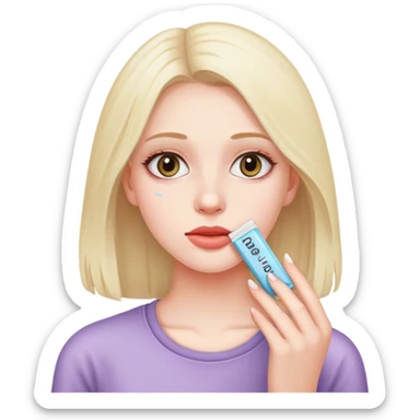 Girl taking Alprazolam 2mg bars sticker