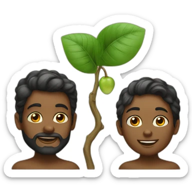 adam and eve sticker