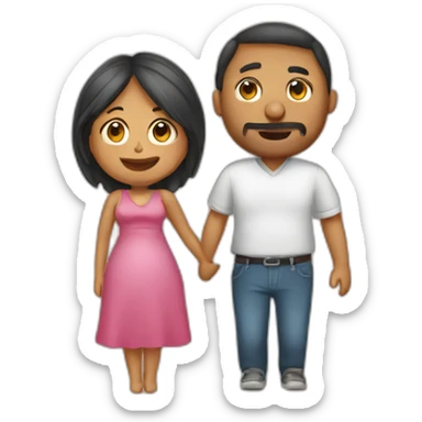 pareja embarazada  sticker