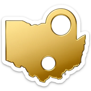 Ohio state outline sticker