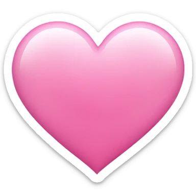 pink heart sticker