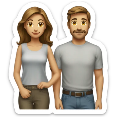 un-couple-qui-comporte-un-homme-et-une-femme sticker
