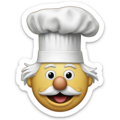 swedish chef muppets face sticker