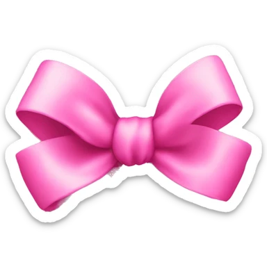 pink bow sticker