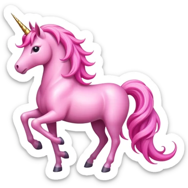Pink unicorn  sticker
