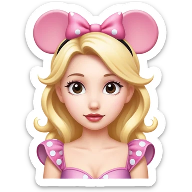 Fairy with Minnie Mouse ears  sticker