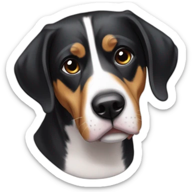 Eating Entlebucher zennenhund sticker