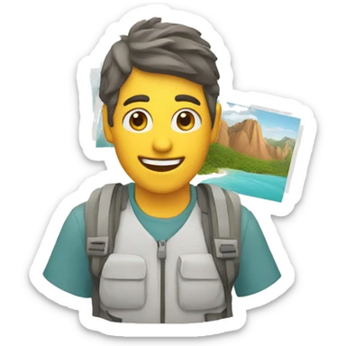 travel guide sticker