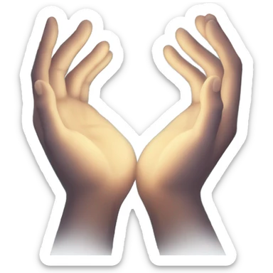 Healing hands glow  sticker