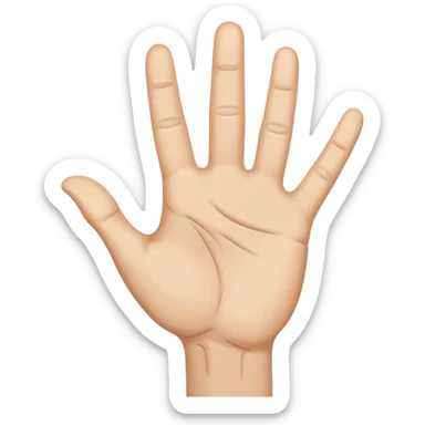 hand waving goodbye sticker