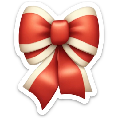 cute christmas bow  sticker