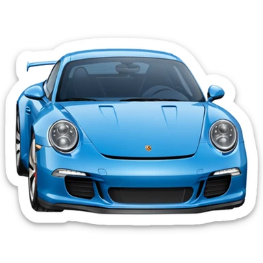 Porsche 911 bleue marine sticker