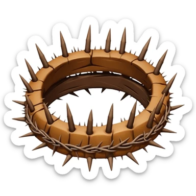 Crown thorns sticker
