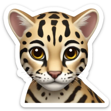 ocelot realistic sticker