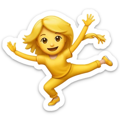 Emoji doing marocan middel dingetje sticker