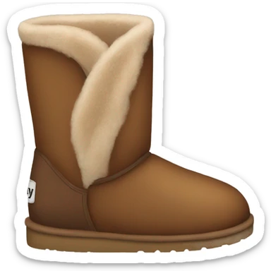 Brown uggs sticker
