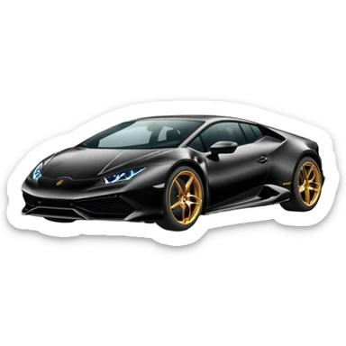 Lamborghini huracan, noir sticker