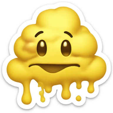 emoji vomitting yellow stuff sticker