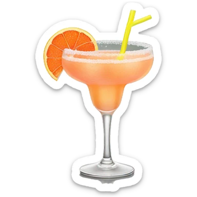 Grapefruit margarita drink sticker