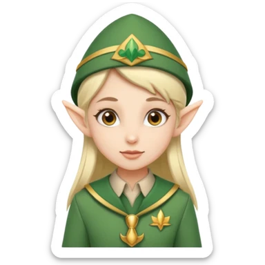 scouts girl elf sticker