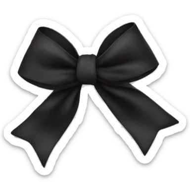 black bow  sticker