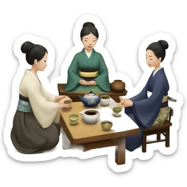 Tea ceremony sticker