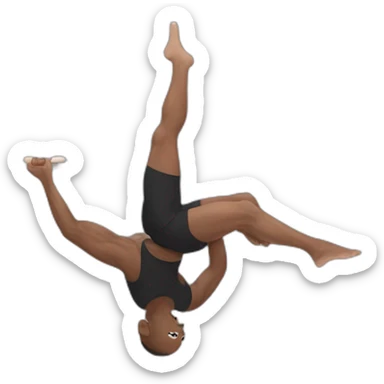 boy mixrace in front lever on traction barre sticker