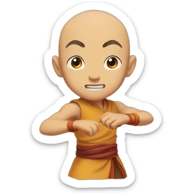 Aang bending air sticker