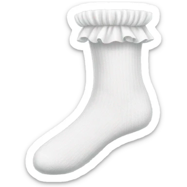 white frilly socks sticker
