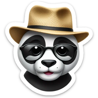 Cool panda  sticker