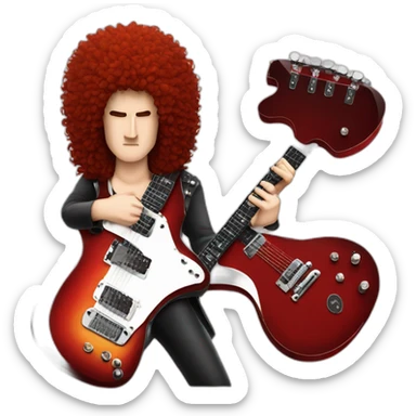 Brian May red special guitar sticker