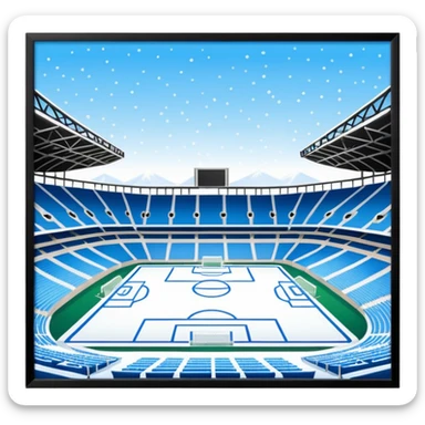 football stadium freezing cold sticker