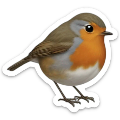 robin bobbing sticker