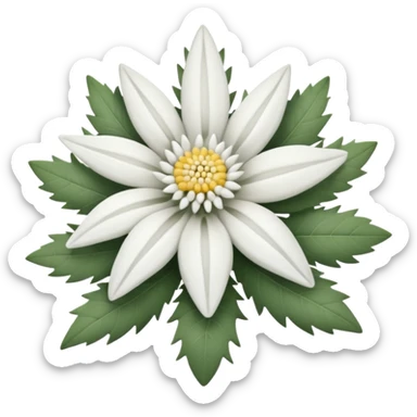 edelweiss realista sticker