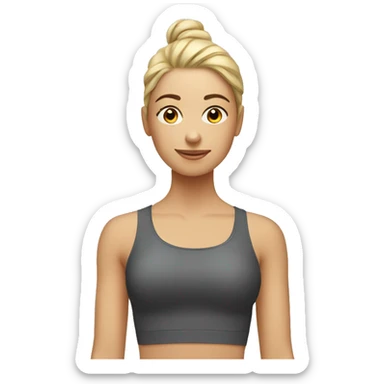 Pilates girl sticker