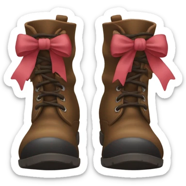 Boots with bows  sticker