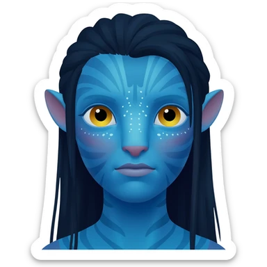 Na’vi Blue Avatar sticker