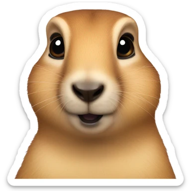 Prairie dog yip sticker