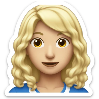 Rojo azul y blanco sticker