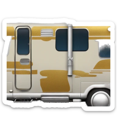  Side shot of 1975 Winnebago RV C-3PO tarnished from space sticker