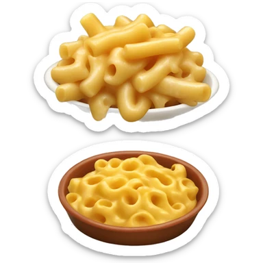 mac n cheese with sausage  sticker