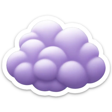 Lilac cloud sticker