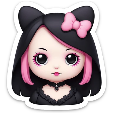 Sanrio goth sticker
