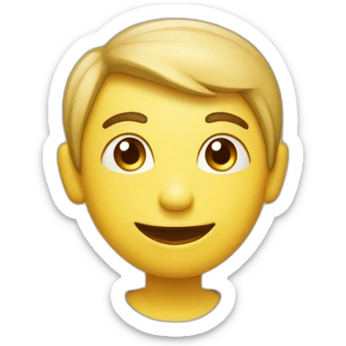 Smiley amoureux qui rougit sticker