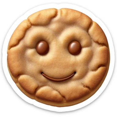 snickerdoodle cookie with cinnamon sugar coating sticker