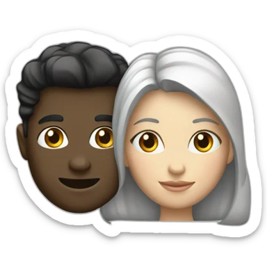 couple-homme-blanc-femme-noire sticker