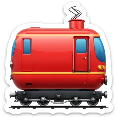 train Apple emoji sticker