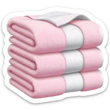 Light pink stacked towels sticker