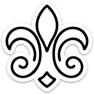 minimalist icon of elegance, fine lines, white background, subtle details sticker